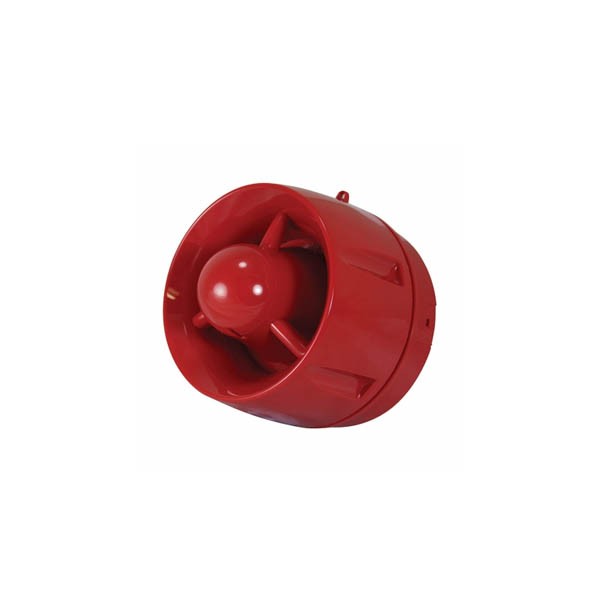 C-TEC Addressable  Loop Powered Red Sounder With Shallow Base