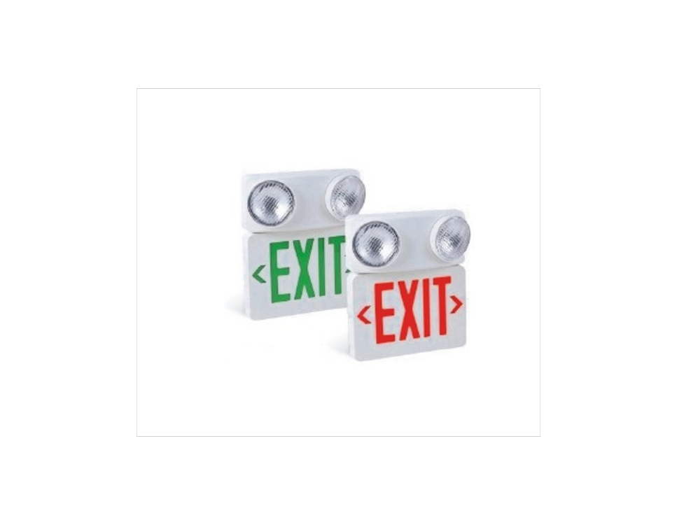 Beam Light With Exit Sign